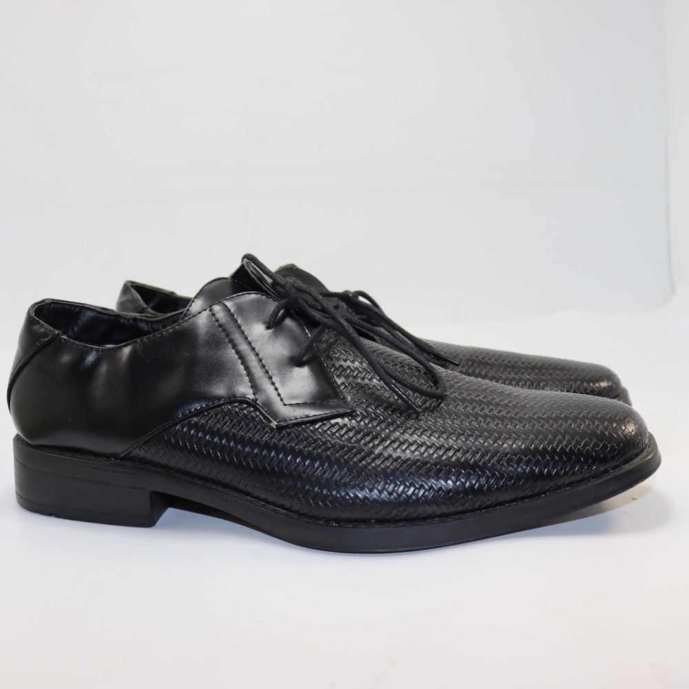Tim Evans England Woven Oxford Dress Shoes‎ 10 Black Mens Dark Academia Business